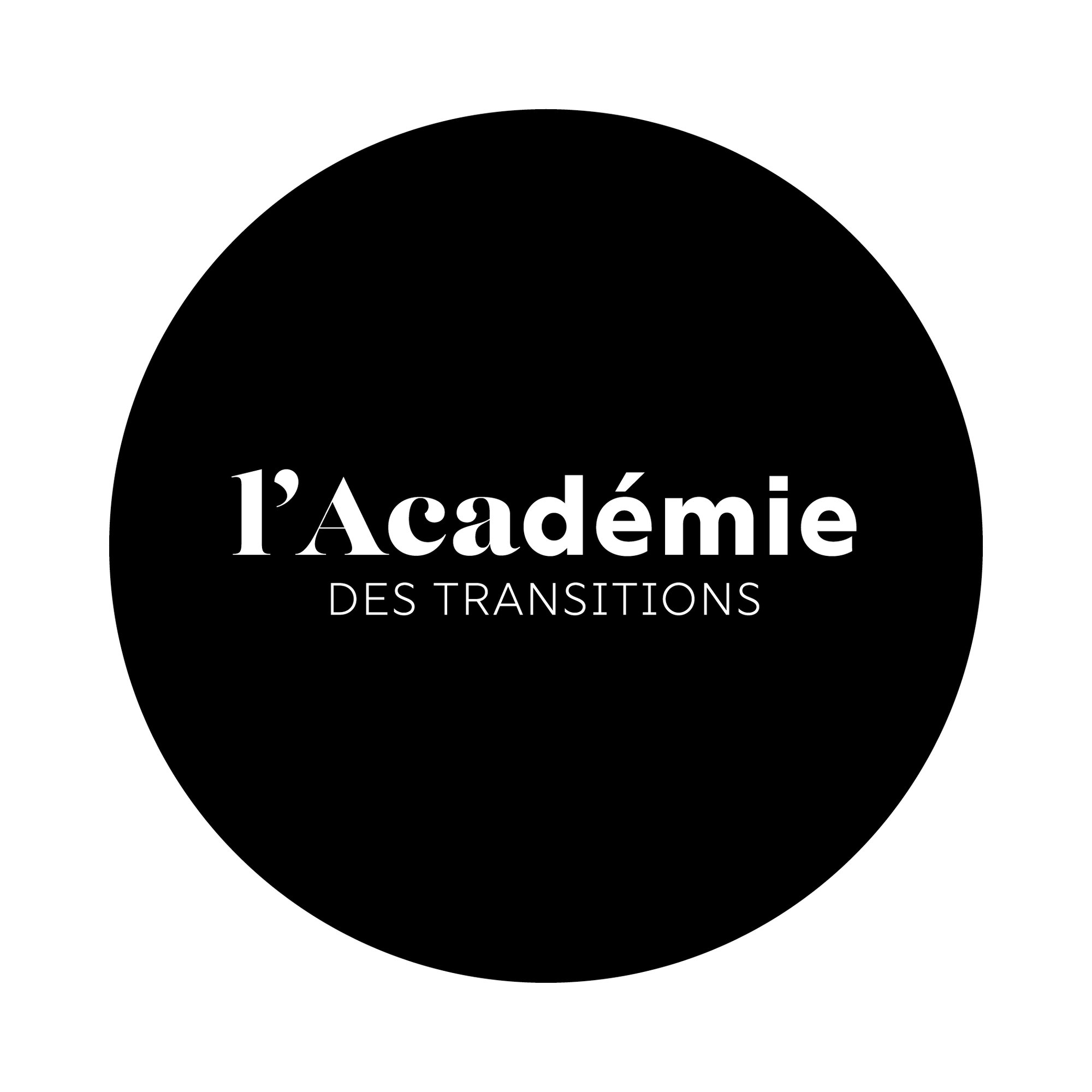 Logo Académie rond noir fond blanc